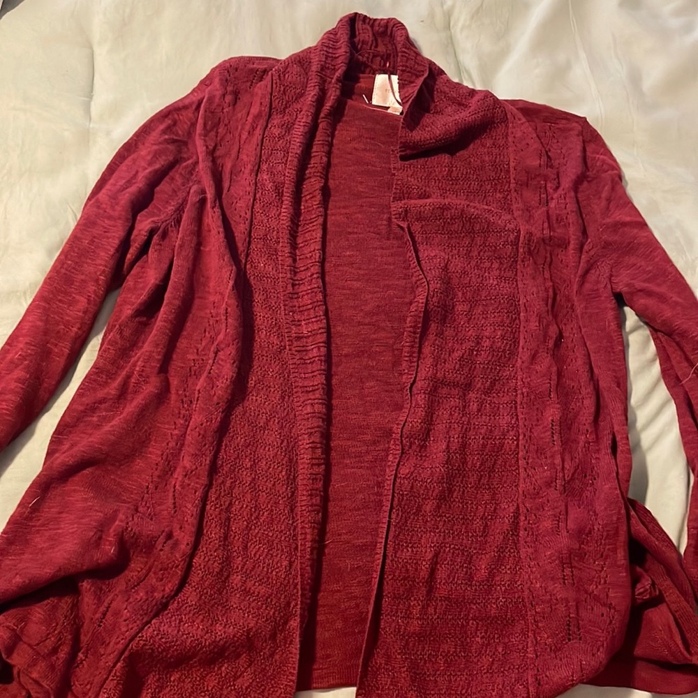 Maroon Cardigan